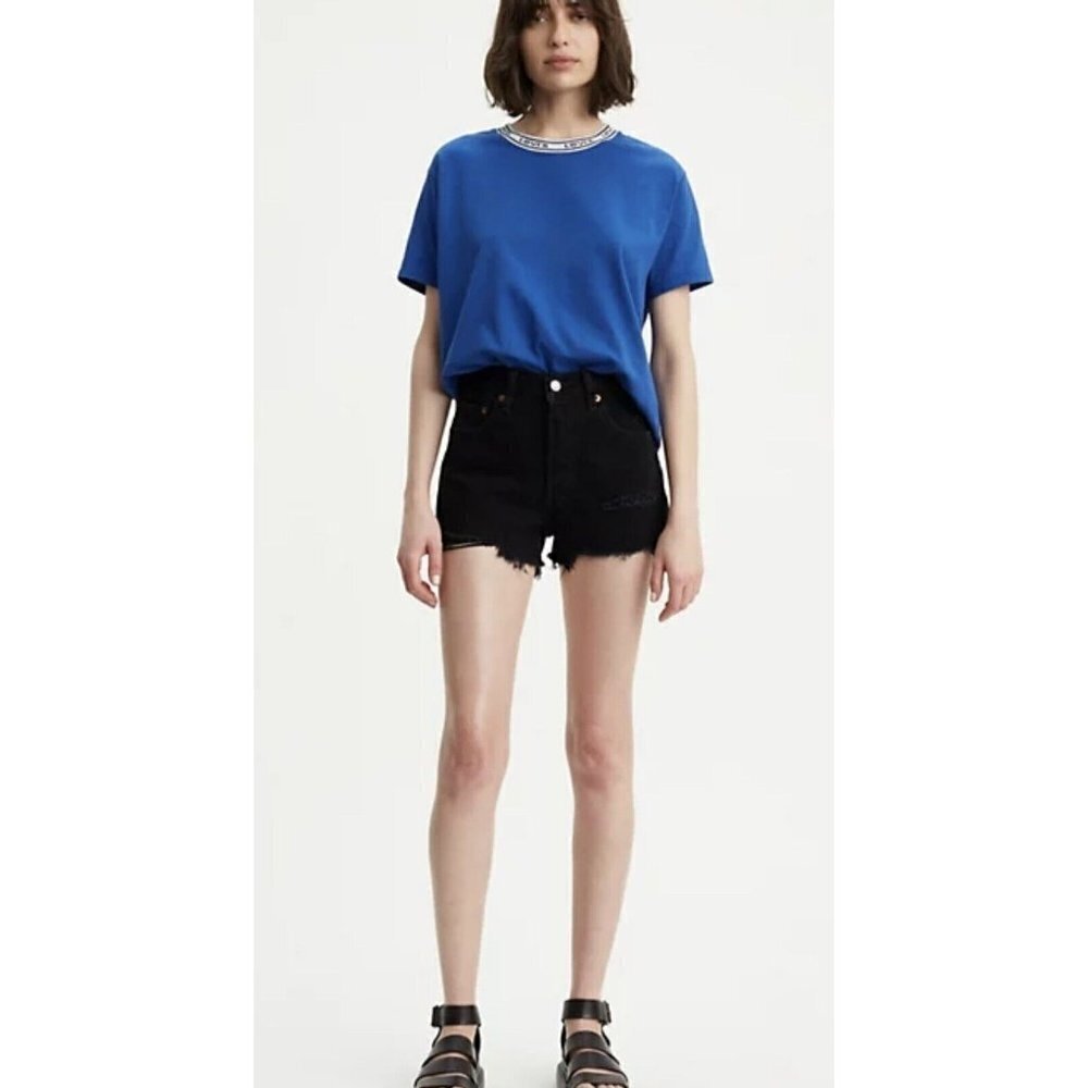 LEVI'S Womens 501 High-Rise Button Fly Cut-off Jean Shorts Size 31 NWTS New Q - Picture 5 of 12